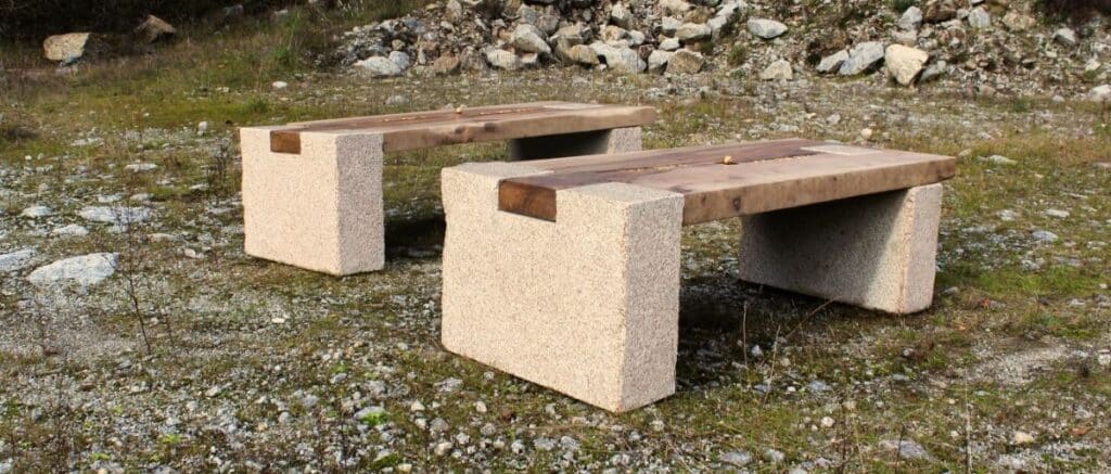 mesa de piedra artesanal