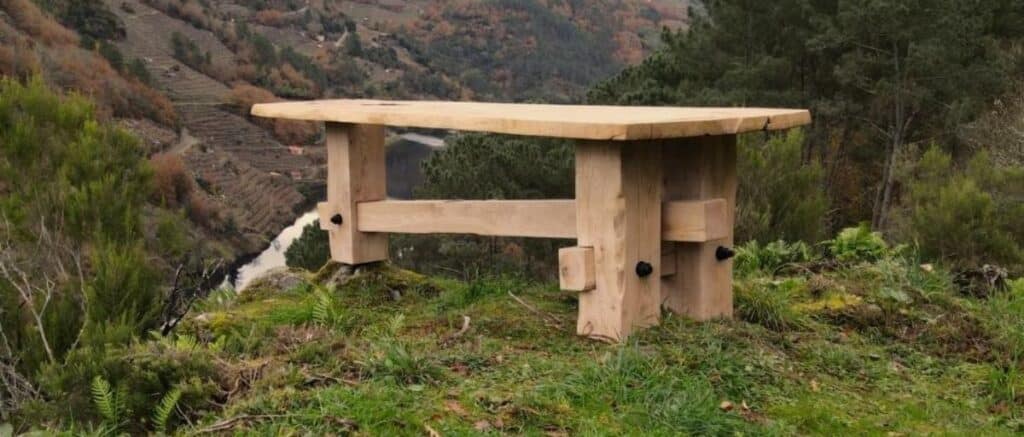 mesas de madera betanzos